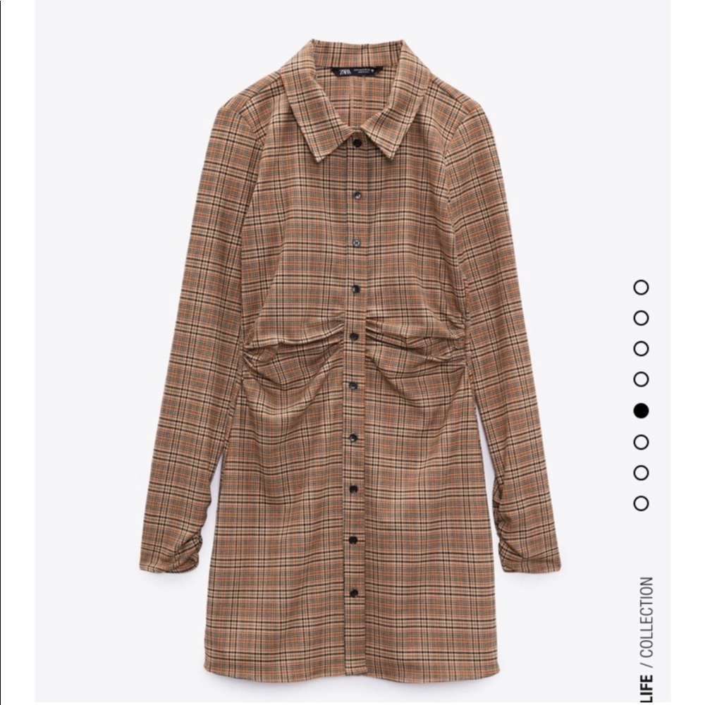 Zara plaid mini dress. Medium.